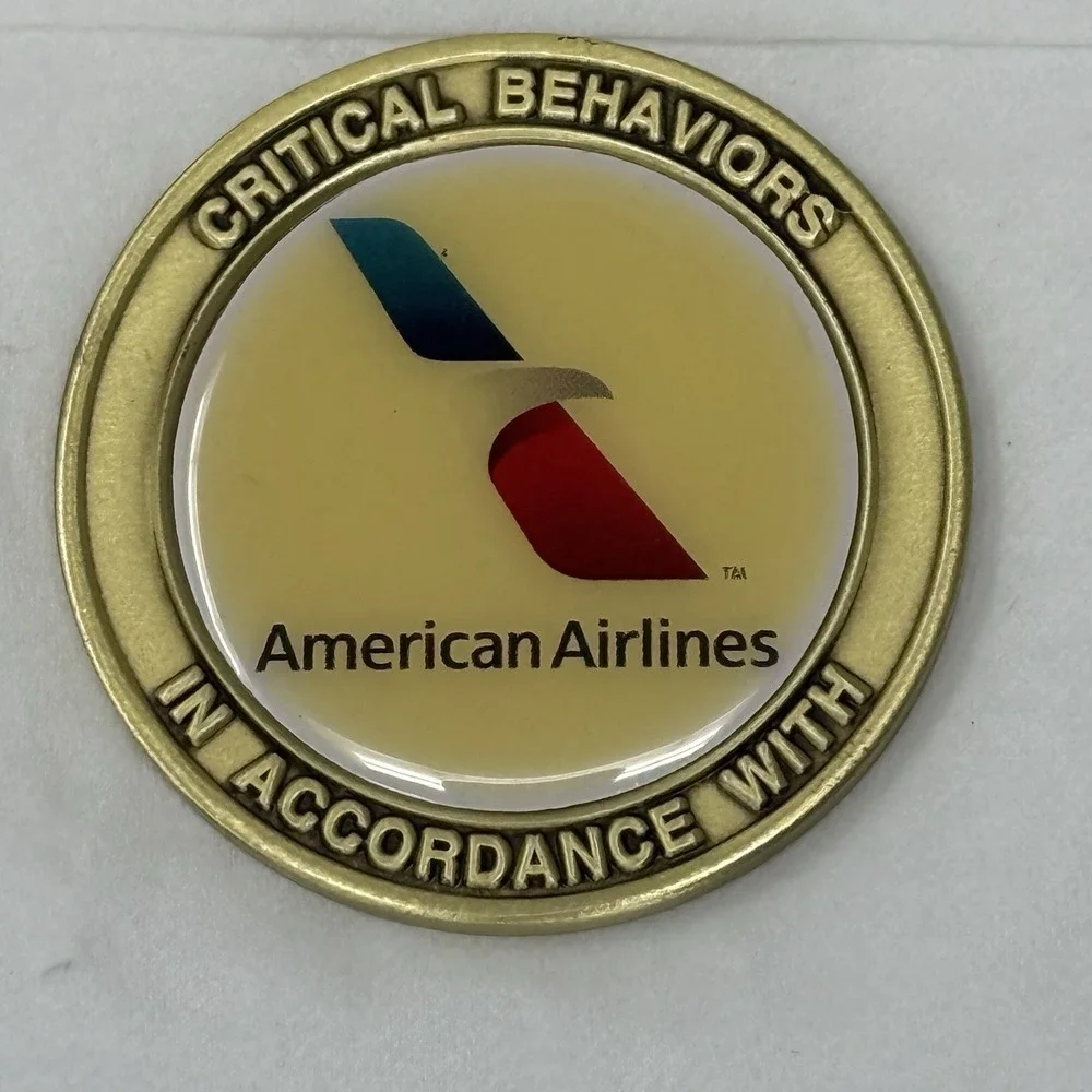 American Airlines Safety Compliance Quality Customer Delivery Challenge Coin